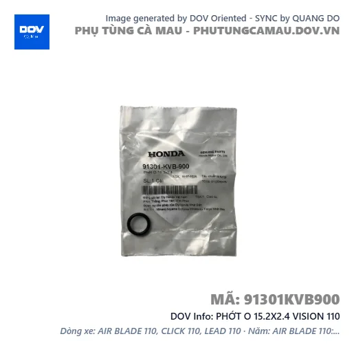 PHỚT O 15.2X2.4 VISION 110 — 91301KVB900