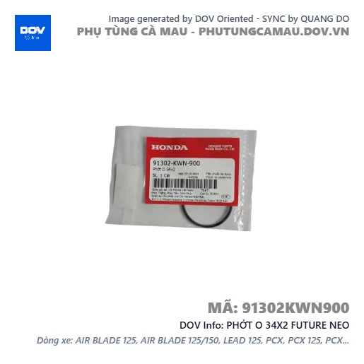 PHỚT O 34X2 FUTURE NEO — 91302KWN900