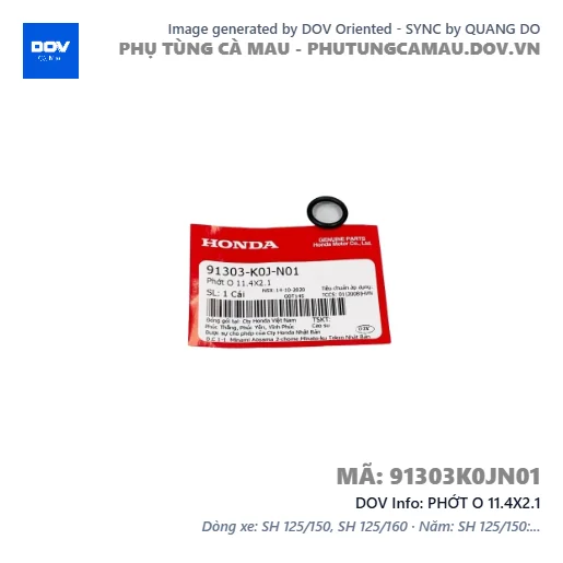 PHỚT O 11.4X2.1  — 91303K0JN01