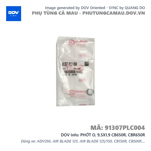 PHỚT O, 9,5X1,9 CB650R, CBR650R — 91307PLC004