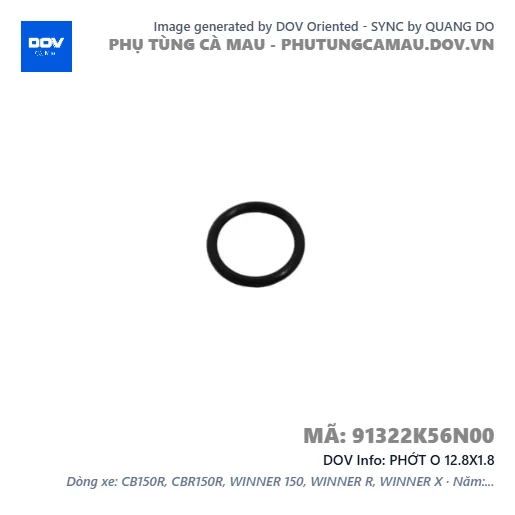 PHỚT O 12.8X1.8  — 91322K56N00