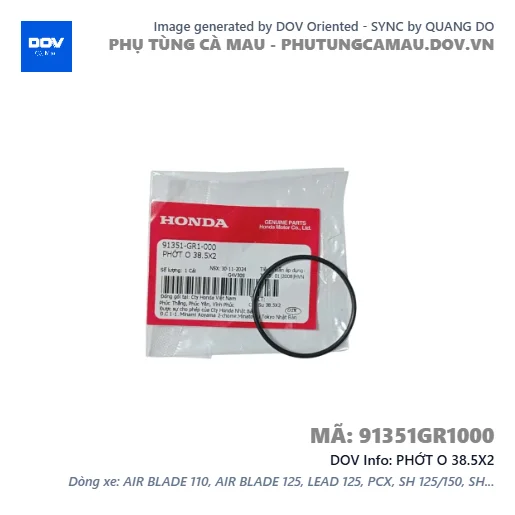 PHỚT O 38.5X2  — 91351GR1000
