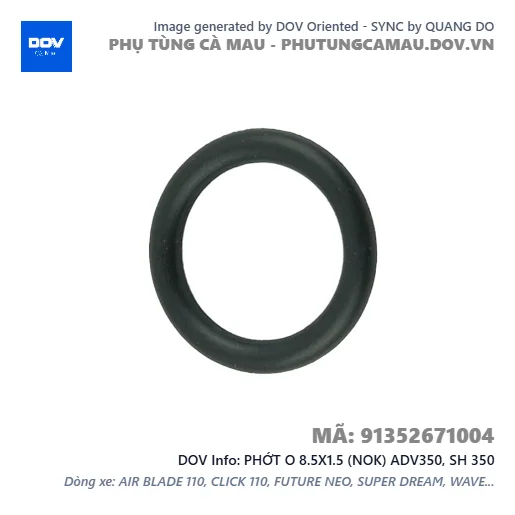 PHỚT O 8.5X1.5 (NOK) ADV350, SH 350 — 91352671004