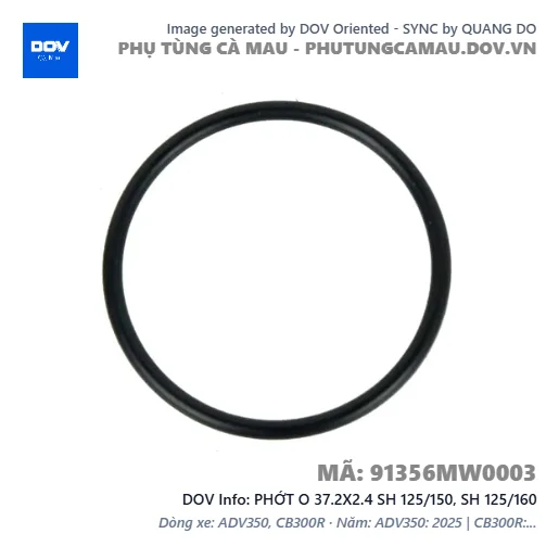 PHỚT O 37.2X2.4 SH 125/150, SH 125/160 — 91356MW0003