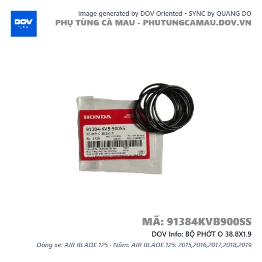 BỘ PHỚT O 38.8X1.9 — 91384KVB900SS