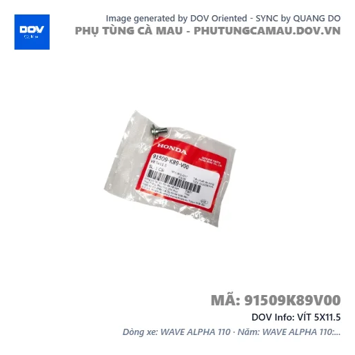 VÍT 5X11.5  — 91509K89V00