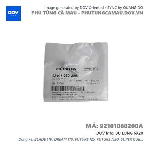 BU LÔNG 6X20 — 92101060200A