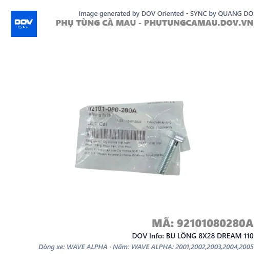 BU LÔNG 8X28 DREAM 110 — 92101080280A