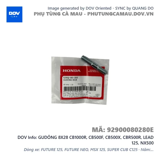 GUDÔNG 8X28 CB1000R, CB500F, CB500X, CBR500R, LEAD 125, NX500 — 92900080280E