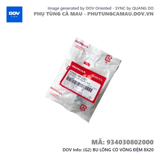 (G2) BU LÔNG CÓ VÒNG ĐỆM 8X20  — 934030802000