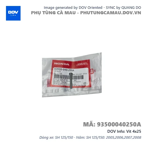 Vít 4x25  — 93500040250A