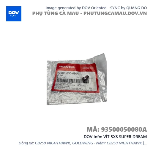 VÍT 5X8 SUPER DREAM — 93500050080A