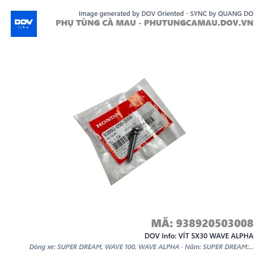 VÍT 5X30 WAVE ALPHA — 938920503008