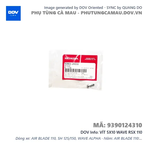 VÍT 5X10 WAVE RSX 110 — 9390124310