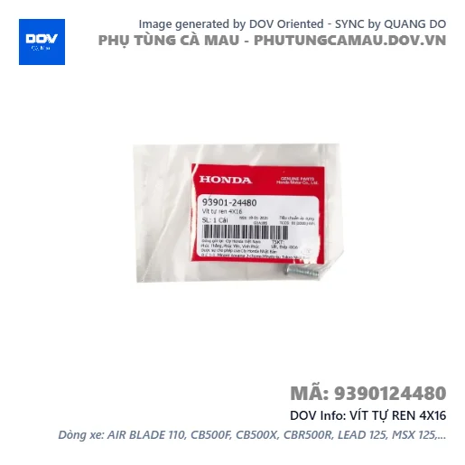 VÍT TỰ REN 4X16  — 9390124480