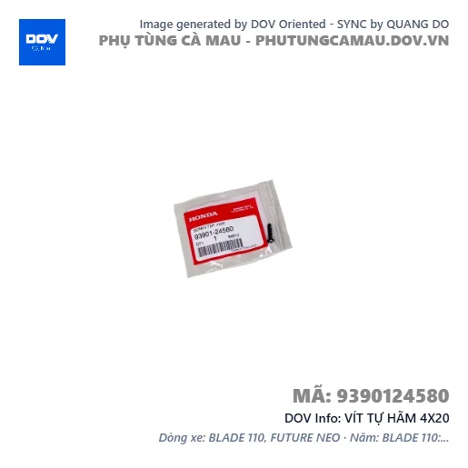 VÍT TỰ HÃM 4X20 — 9390124580