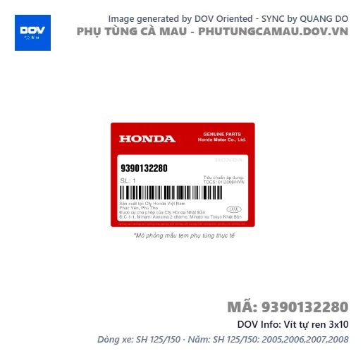 Vít tự ren 3x10 — 9390132280