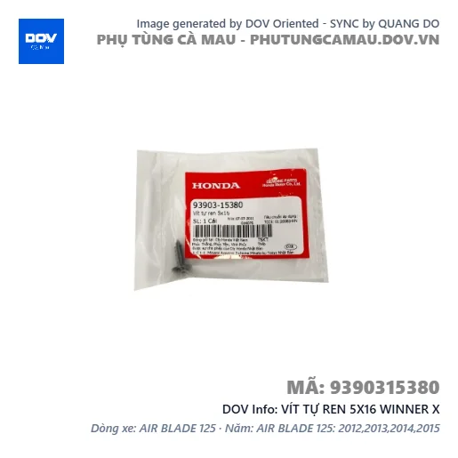 VÍT TỰ REN 5X16 WINNER X — 9390315380