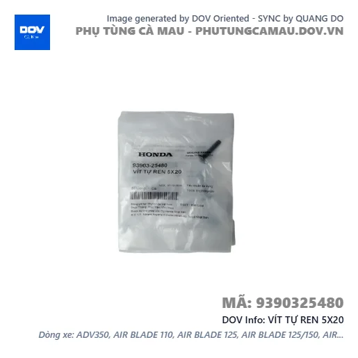 VÍT TỰ REN 5X20 — 9390325480