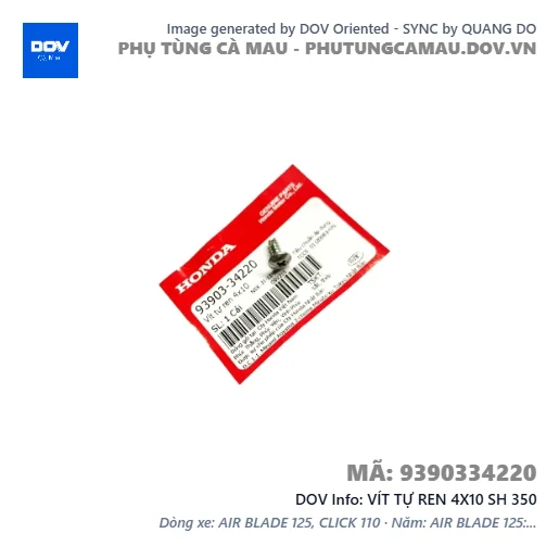 VÍT TỰ REN 4X10 SH 350 — 9390334220