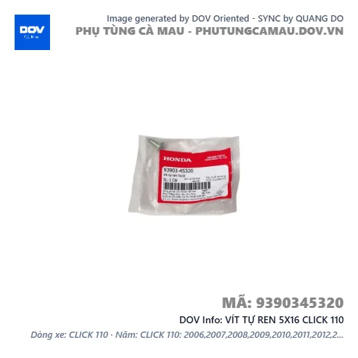 VÍT TỰ REN 5X16 CLICK 110 — 9390345320