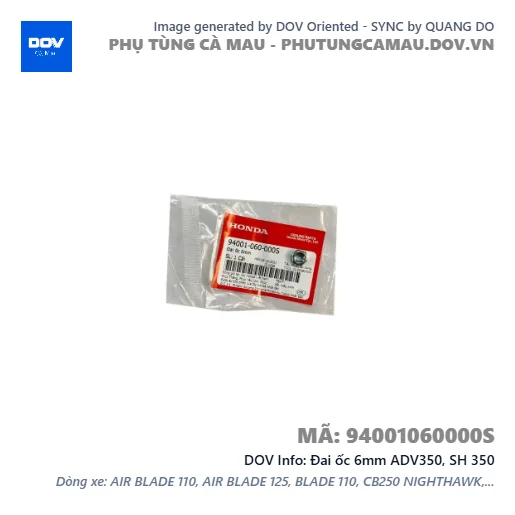 Ðai ốc 6mm ADV350, SH 350 — 94001060000S