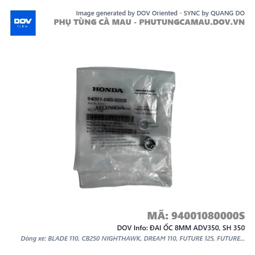 ĐAI ỐC 8MM ADV350, SH 350 — 94001080000S