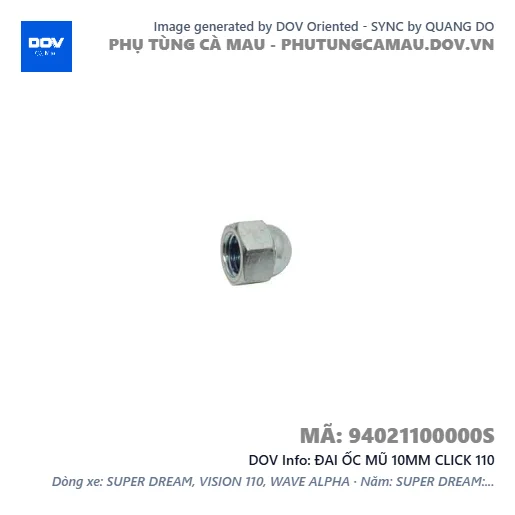 ÐAI ỐC MŨ 10MM CLICK 110 — 94021100000S