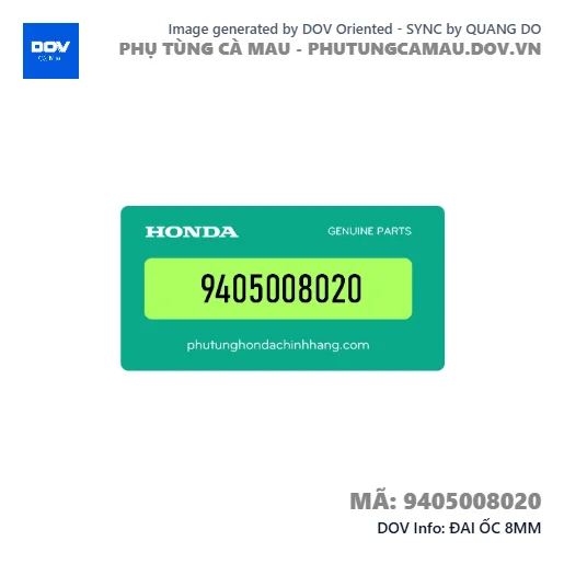 ĐAI ỐC 8MM — 9405008020