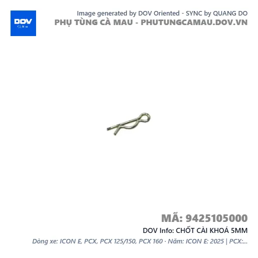 CHỐT CÀI KHOÁ 5MM — 9425105000