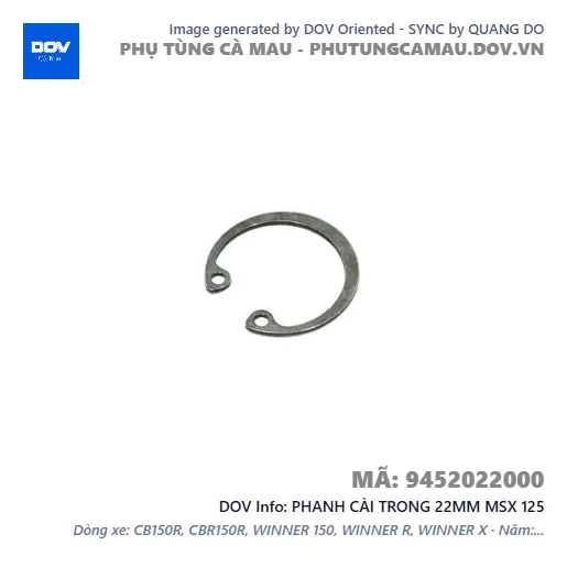 PHANH CÀI TRONG 22MM MSX 125 — 9452022000