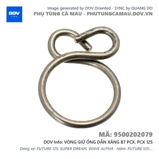 VÒNG GIỮ ỐNG DẪN XĂNG B7 PCX, PCX 125 — 9500202079