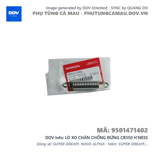 LÒ XO CHÂN CHỐNG ĐỨNG CB350 H'NESS — 9501471402