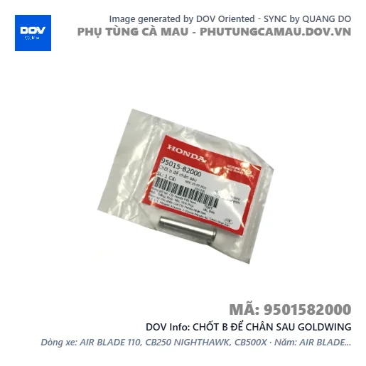CHỐT B ĐỂ CHÂN SAU GOLDWING — 9501582000