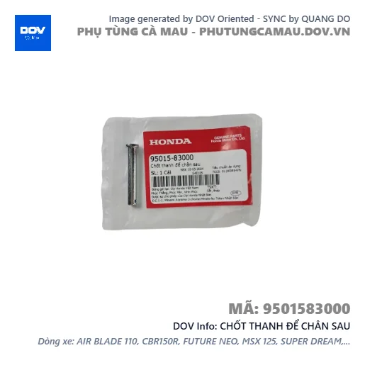 CHỐT THANH ĐỂ CHÂN SAU  — 9501583000