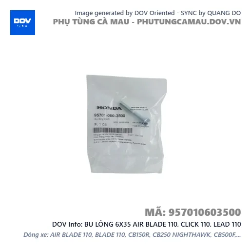 BU LÔNG 6X35 AIR BLADE 110, CLICK 110, LEAD 110 — 957010603500
