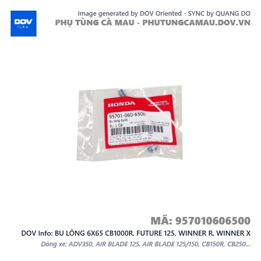 BU LÔNG 6X65 CB1000R, FUTURE 125, WINNER R, WINNER X — 957010606500