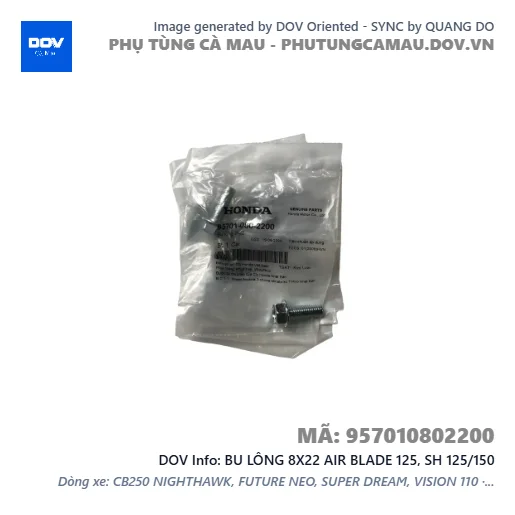BU LÔNG 8X22 AIR BLADE 125, SH 125/150 — 957010802200
