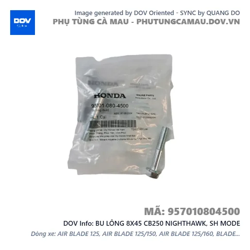 BU LÔNG 8X45 CB250 NIGHTHAWK, SH MODE — 957010804500