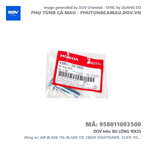 BU LÔNG 10X35  — 958011003500