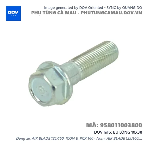 BU LÔNG 10X38  — 958011003800