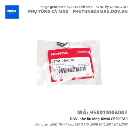 Bu lông 10x40 CB500FAR — 958011004002