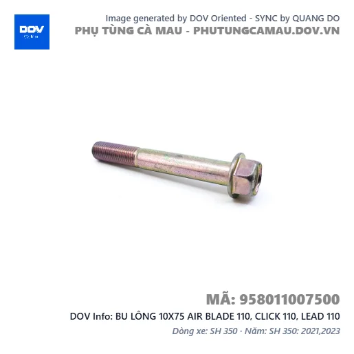 BU LÔNG 10X75 AIR BLADE 110, CLICK 110, LEAD 110 — 958011007500