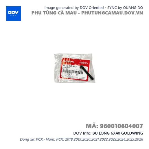 BU LÔNG 6X40 GOLDWING — 960010604007