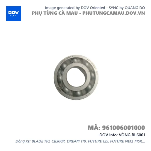 VÒNG BI 6001  — 961006001000