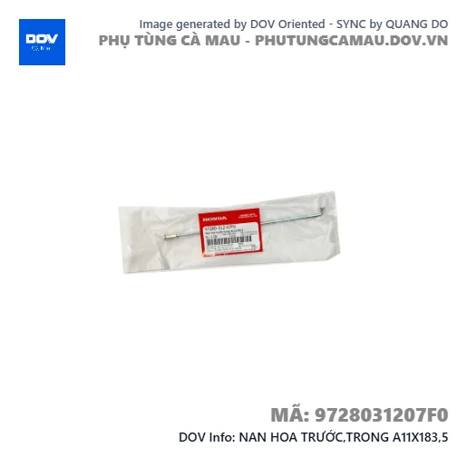 NAN HOA TRƯỚC,TRONG A11X183,5  — 9728031207F0