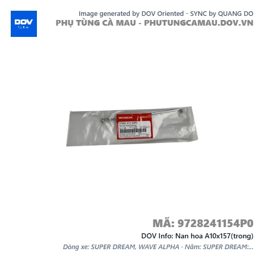 Nan hoa A10x157(trong)  — 9728241154P0