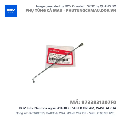 Nan hoa ngoài A11x183.5 SUPER DREAM, WAVE ALPHA — 9733831207F0