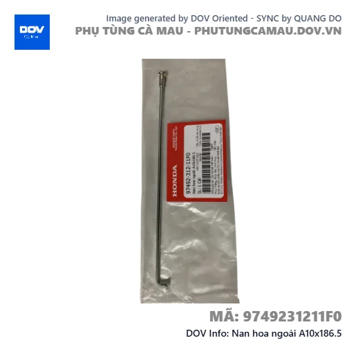 Nan hoa ngoài A10x186.5  — 9749231211F0