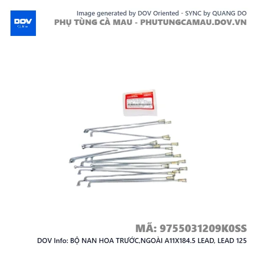 BỘ NAN HOA TRƯỚC,NGOÀI A11X184.5 LEAD, LEAD 125 — 9755031209K0SS